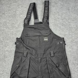 Dope Notorious BIB Snow Overalls Mens Medium Black Waterproof Ski Snowboard